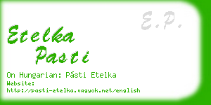 etelka pasti business card